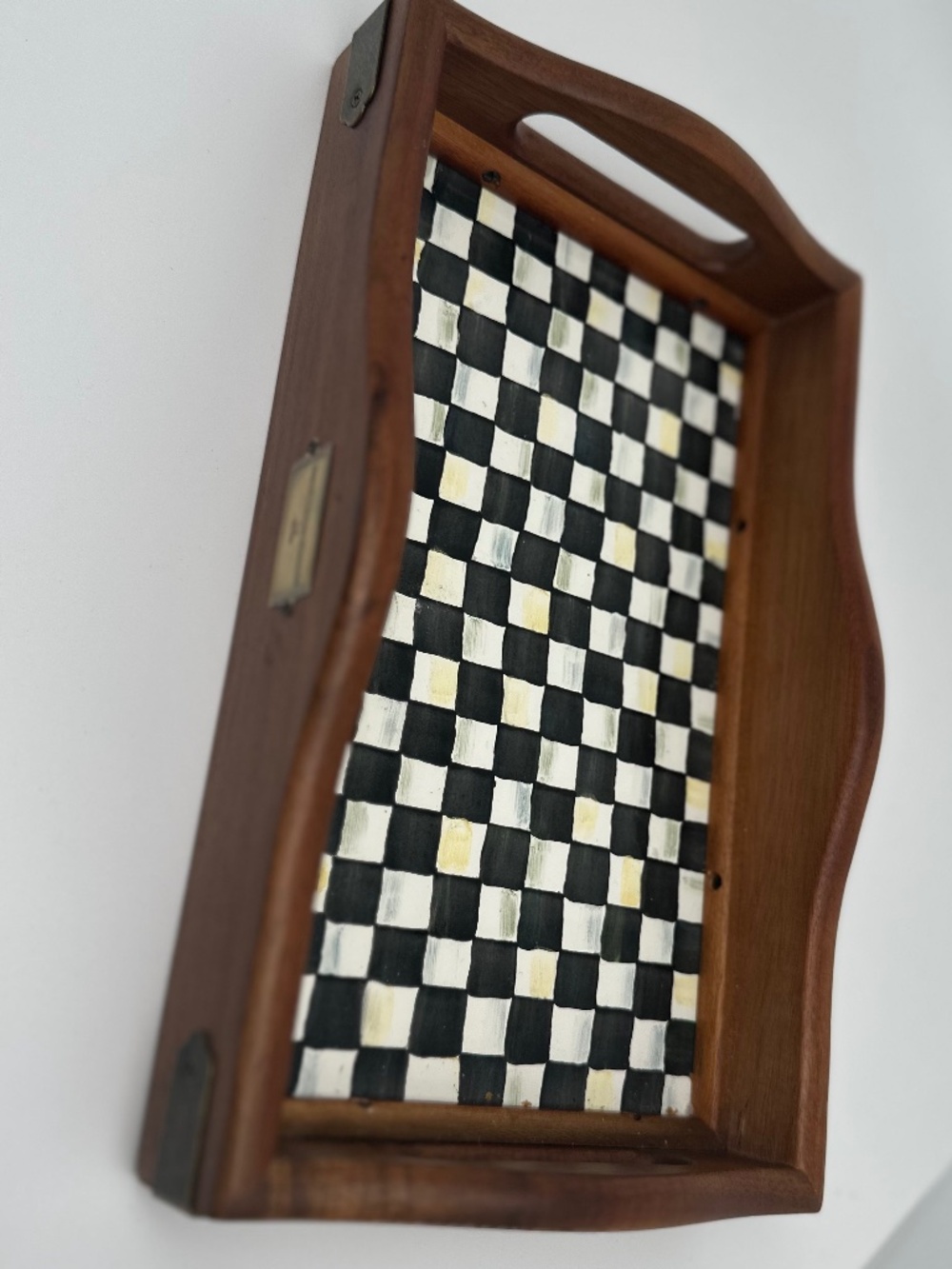 MacKenzie-Childs Courtly Check Hostess Tray